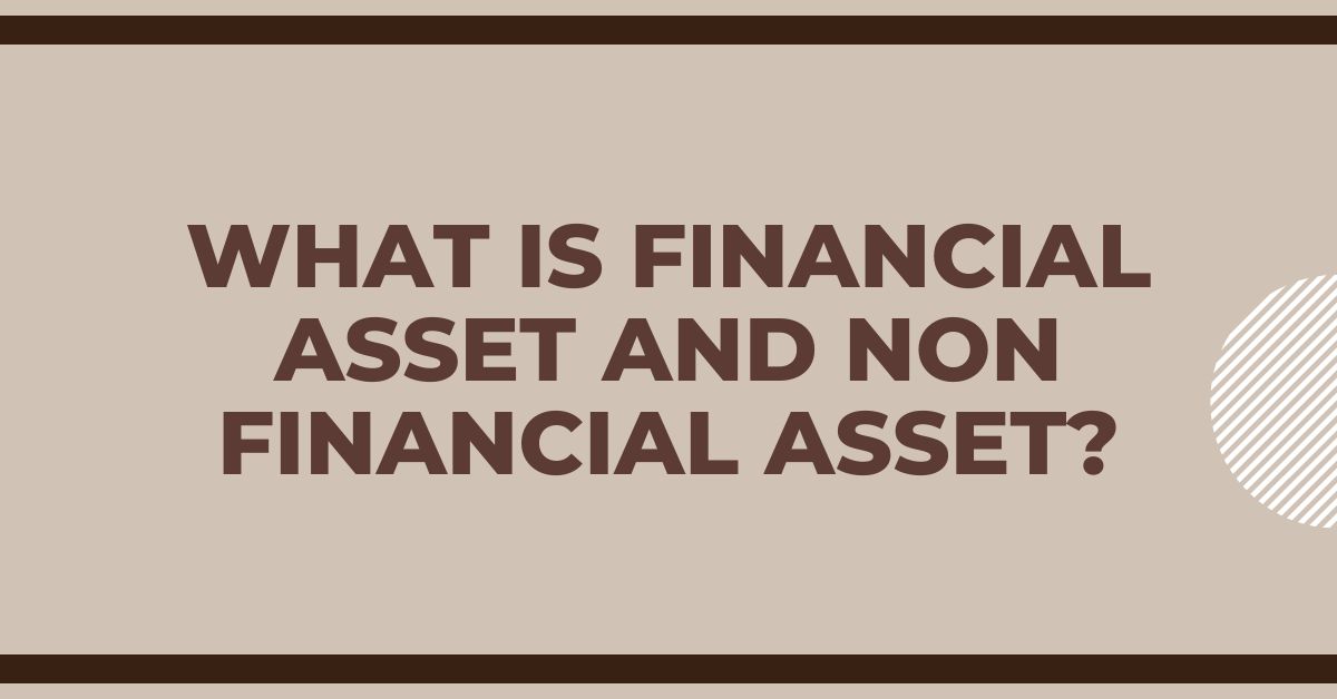 What is Financial Asset and Non Financial Asset?